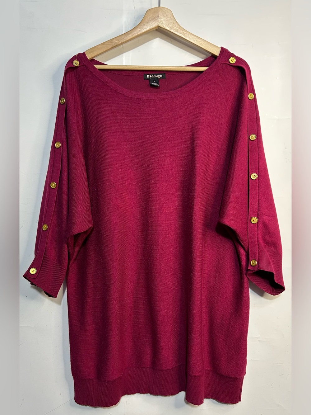 5 for $25🔥By Design Magenta Pullover Sweater Blouse 1X